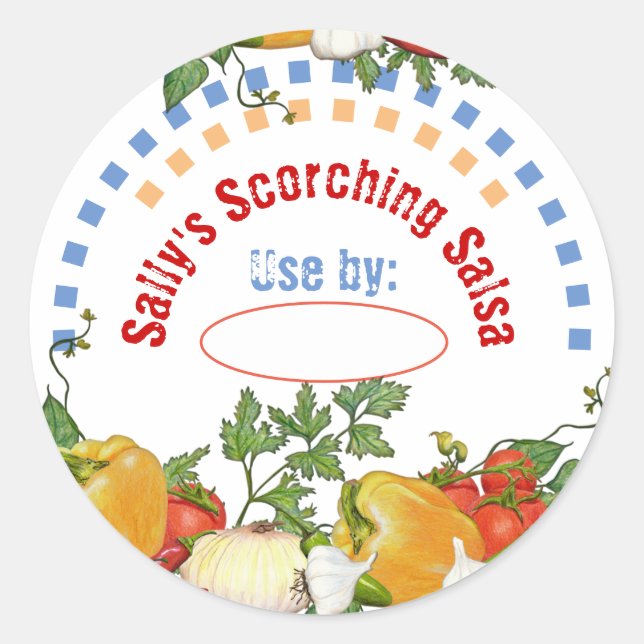 Konservenaufkleber Runder Aufkleber (Vorderseite)