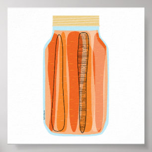 Konservenfutter - Karotten Poster