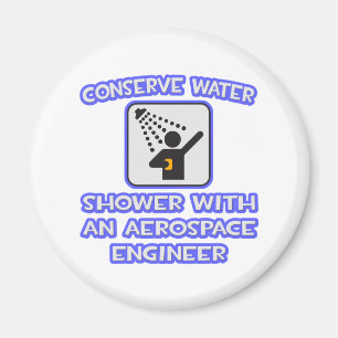 Konservieren Sie Wasser .. Dusche mit Aerospace En Magnet