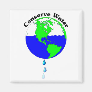 Konservieren Sie Wasser Magnet