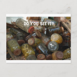 Konservierte Augapfel Sehen Sie es? Postkarte