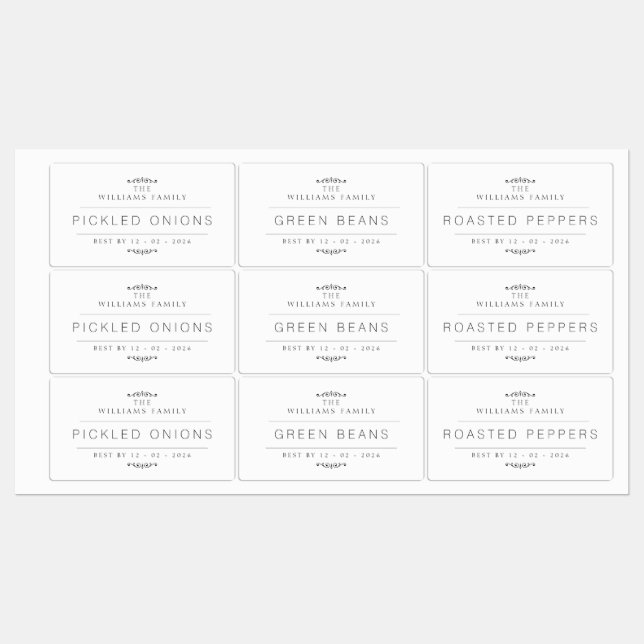 Konservierung Etiketten (Blatt)