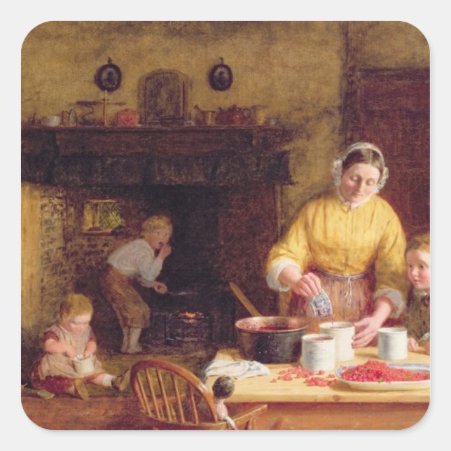 Konservierungsstoff Quadratischer Aufkleber (Vorderseite)