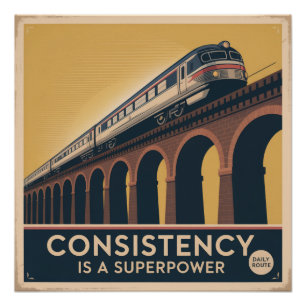 Konsistenz ist eine Supermacht Poster
