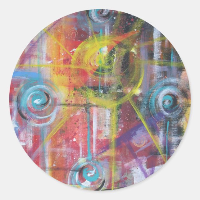 Konstante Velocity 4 Runder Aufkleber (Vorderseite)