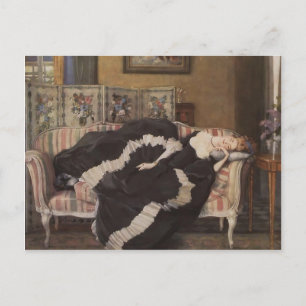 Konstantin Somov - Eine schlafende Frau Postkarte