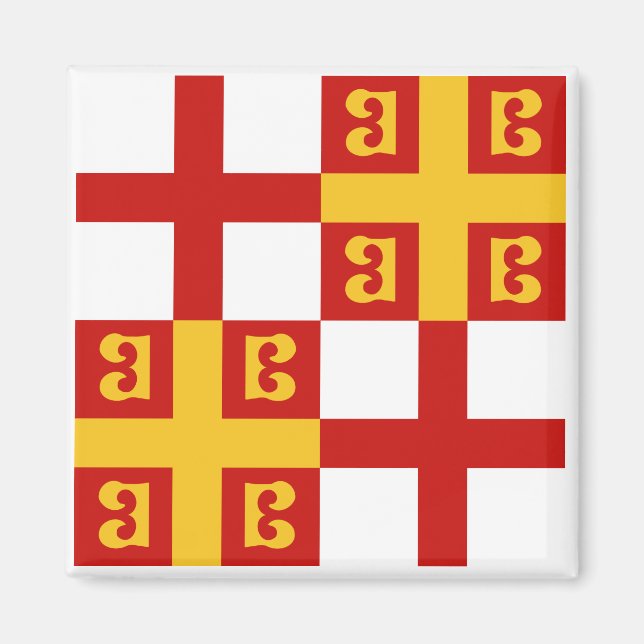 Konstantinopel-Flagge des Kaisers Paläologe Magnet (Vorne)