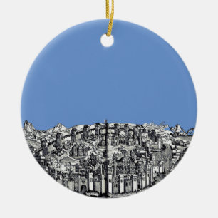 Konstantinopel-Hauptstadt des Römischen Reiches Keramik Ornament