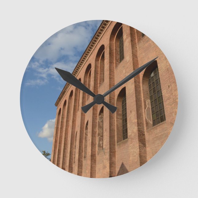 Konstantische Basilika in Trier Runde Wanduhr (Vorderseite)