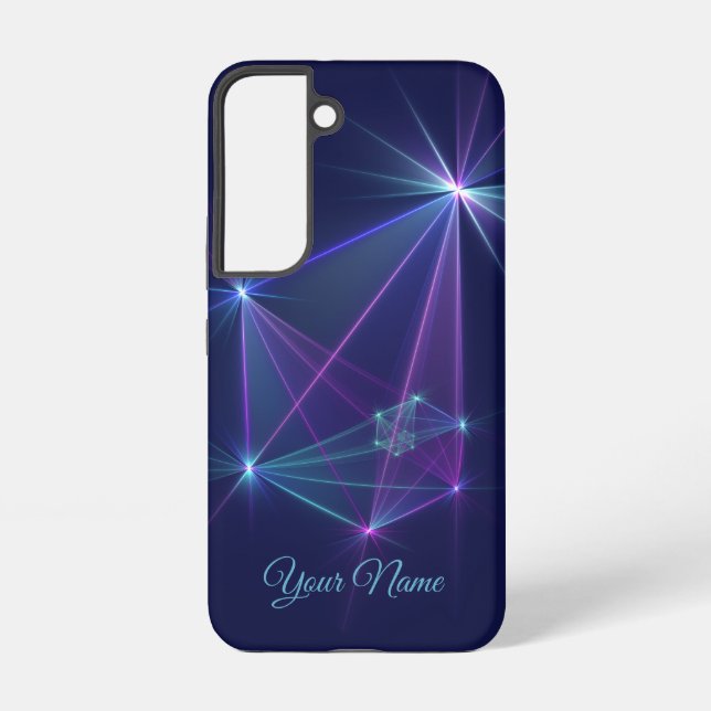 Konstellation, Abstrakte Fantasie Fraktal Art Name Samsung Galaxy Hülle (Rückseite)