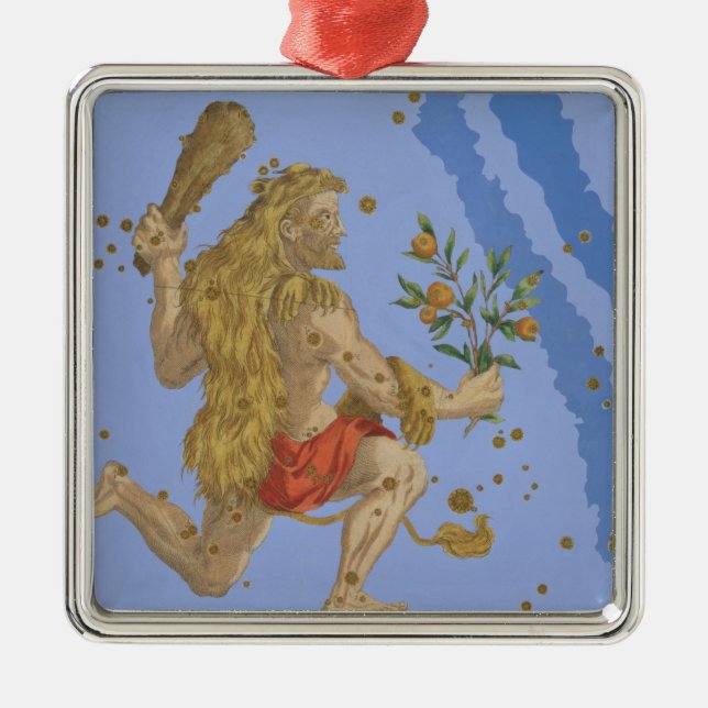 Konstellation der Haut Herkules-Löwes, von 'Urano Silbernes Ornament (Vorne)