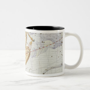 Konstellation der Waage, überziehen 7 'vom Atlas Zweifarbige Tasse