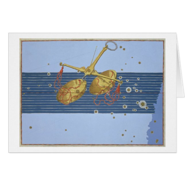 Konstellation der Waage, von "Uranometria" durch (Vorderseite (Horizontal))