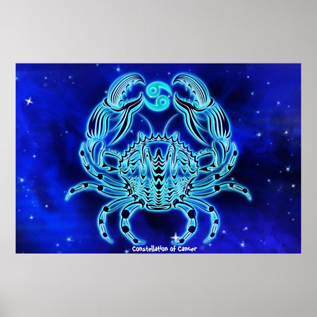 Konstellation des Krebses Poster (Vorne)