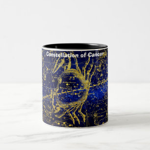 Konstellation des Krebses Zweifarbige Tasse