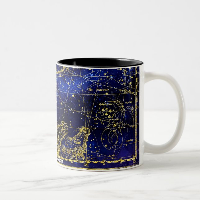 Konstellation des Pferdes Zweifarbige Tasse (Rechts)
