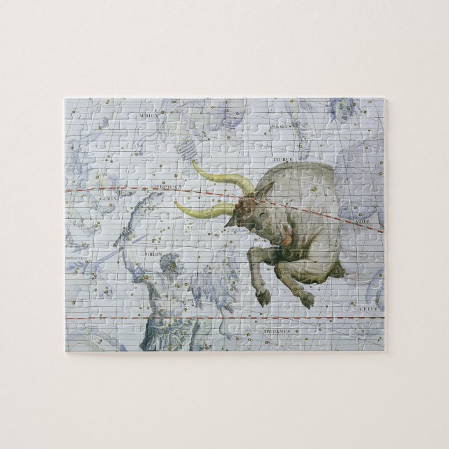 Konstellation des Stiers, überziehen 2 'vom Atlas Puzzle (Horizontal)