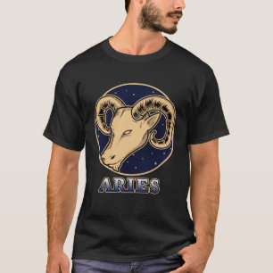Konstellation Horoskop Ascendant Aries Zodiac Sig T-Shirt