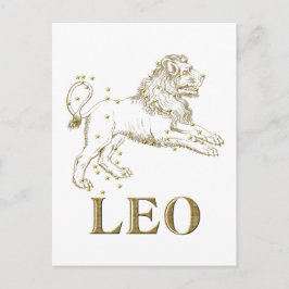 Konstellation: Leo Postkarte