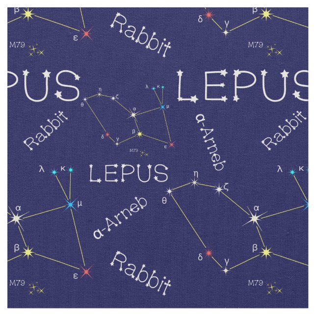 Konstellation Lepus Stoff (Nahaufnahme)