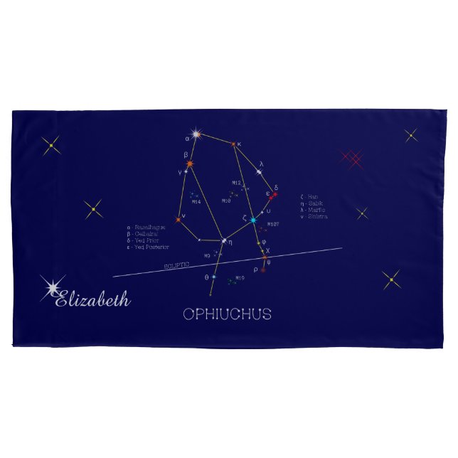 Konstellation OPHIUCHUS einzigartig, atemberaubend Kissenbezug (Vorderseite)