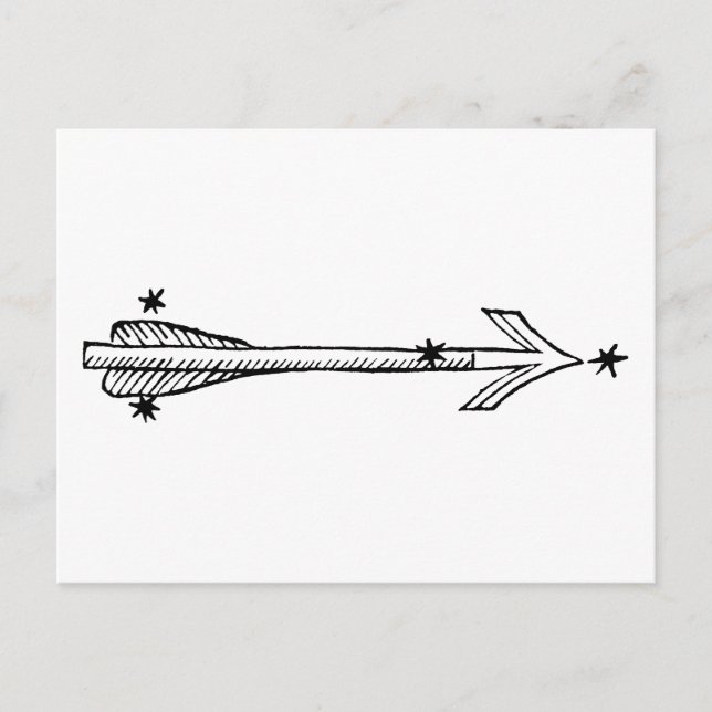 Konstellation: Sagitta Postkarte (Vorderseite)