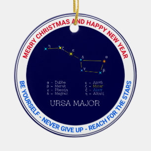 Konstellation Ursa Major Keramik Ornament
