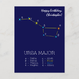 Konstellation Ursa Major Postkarte