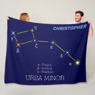 Konstellation Ursa Minor Fleecedecke