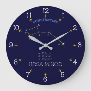 Konstellation Ursa Minor Große Wanduhr