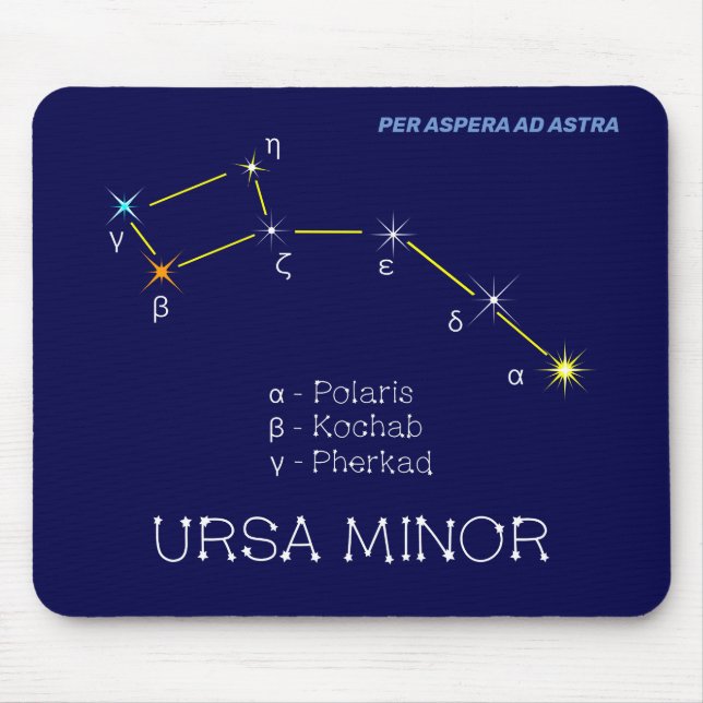 Konstellation Ursa Minor Mousepad (Vorne)