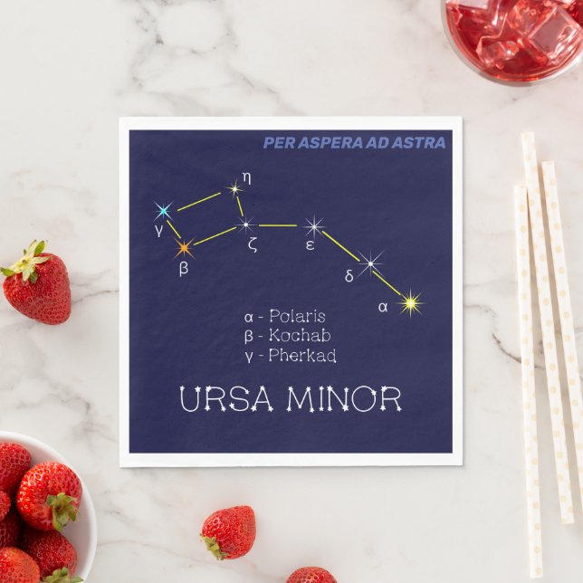 Konstellation Ursa Minor Serviette (Beispiel)