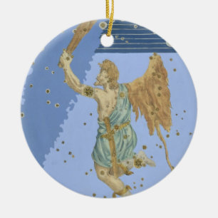 Konstellation von Orion, von "Uranometria" durch Keramik Ornament