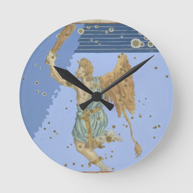 Konstellation von Orion, von "Uranometria" durch Runde Wanduhr (Vorderseite)
