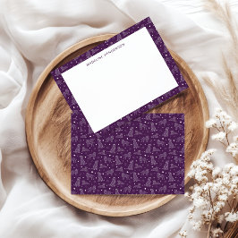 Konstellationen für klinische Hunde Pflaumen Lila  Mitteilungskarte