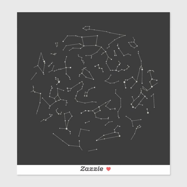 Konstellationen in der Nordhalbkugel Aufkleber (Blatt)