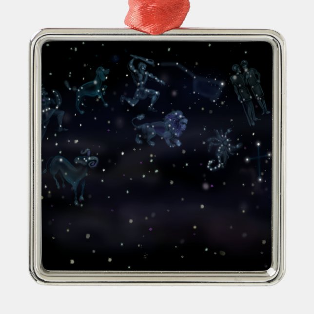 Konstellationen Silbernes Ornament (Vorne)