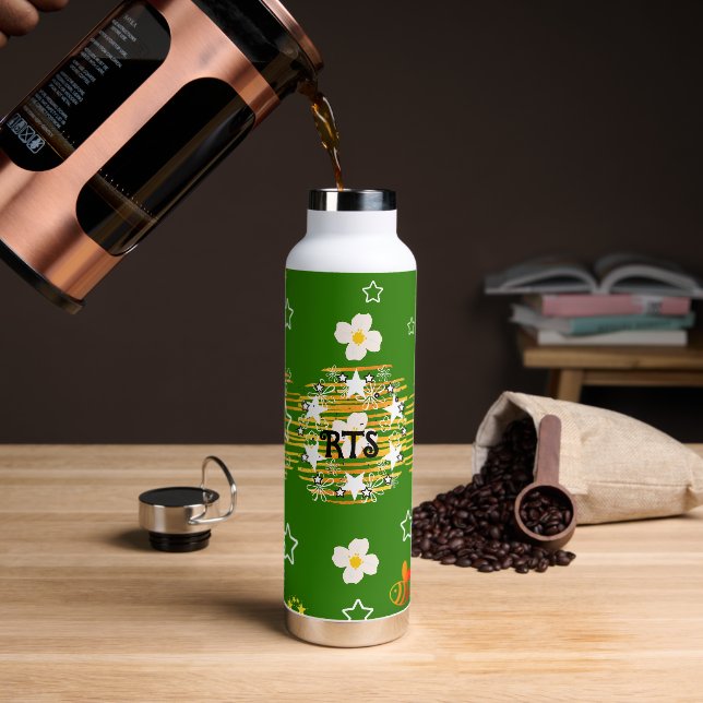 Konstellationen und Blume Wasserflasche Trinkflasche (Kaffee)