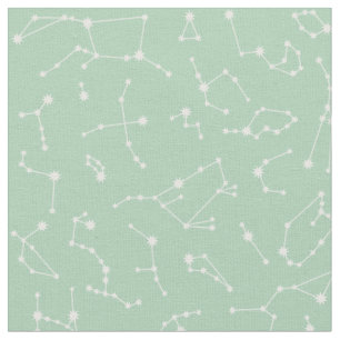 Konstellations-Gewebe - Minze Stoff