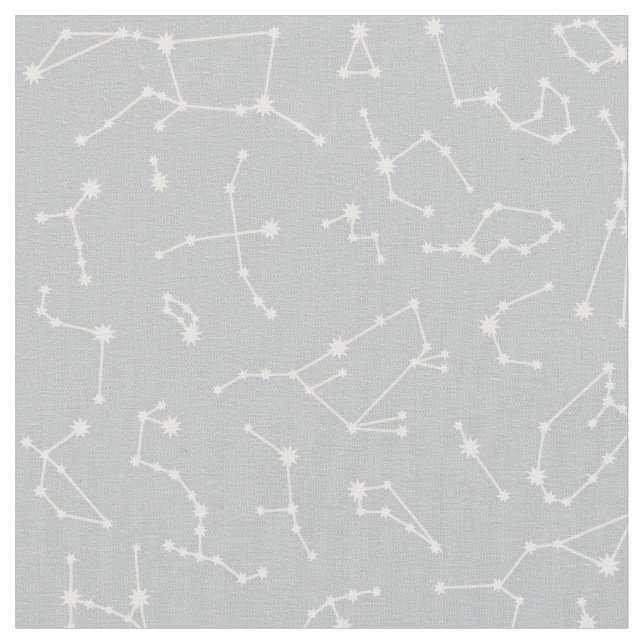 Konstellations-Gewebe - Silber Stoff (Nahaufnahme)