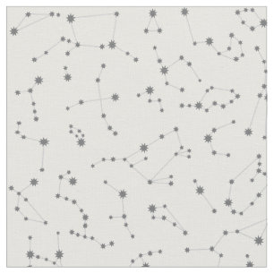 Konstellations-Gewebe - Weiß Stoff