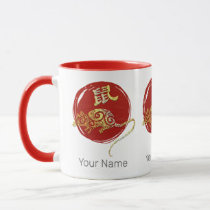 Konstellationszeichen für Ratten Chinesisches Horo Tasse