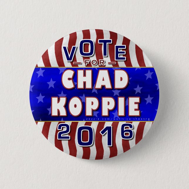 Konstitution 2016 Tschad-Koppie Präsidenten-Wahl Button (Vorderseite)