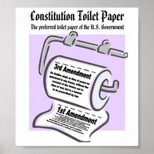 Konstitutions-Toilettenpapier-Plakat Poster