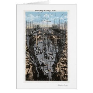 Konstruieren einer Stahlschiffs-Szene