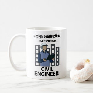 Konstrukteur für zivile Ingenieure, Ziviler Ingeni Kaffeetasse