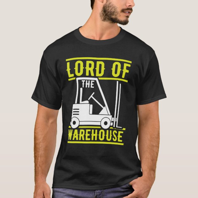 Konstruktion des Staplerfahrers T-Shirt (Vorderseite)