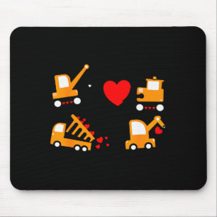 Konstruktion Kipper Valentinstag des Liebhabers Ki Mousepad