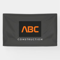 Konstruktion von Schwarz/Orange-Monogramm-Logos