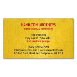 Konstruktionen Handyman Magnetische Visitenkarte